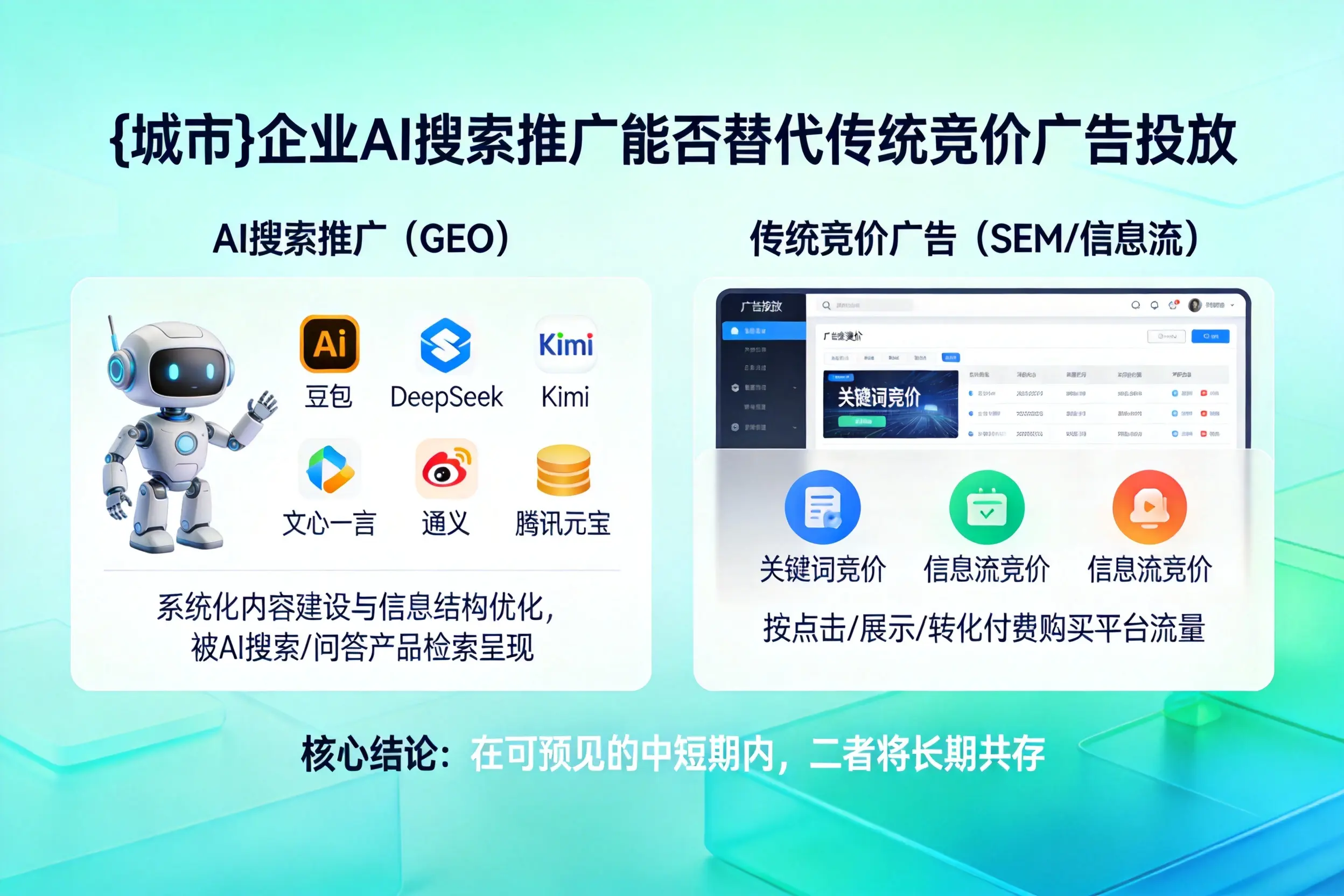 定安企业AI搜索推广能否替代传统竞价广告投放