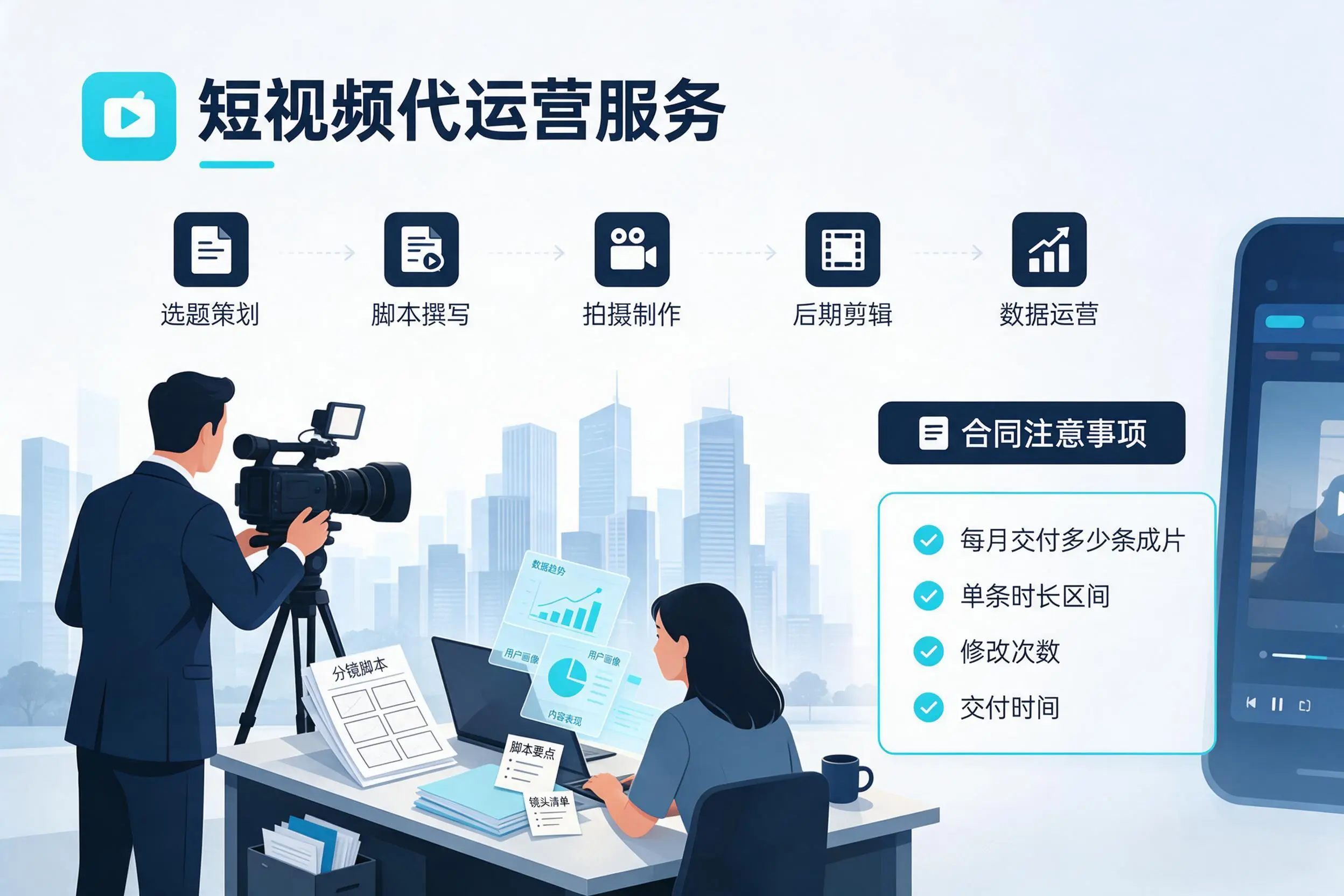 短视频代运营包含哪些服务?定安企业常见问题科普