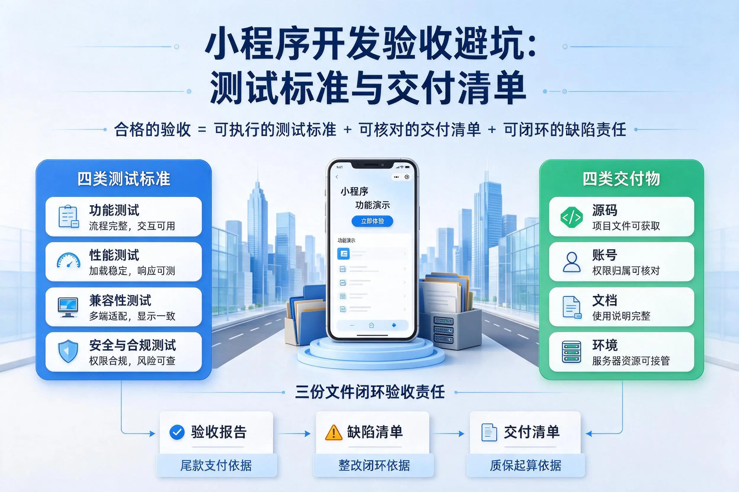 定安小程序开发验收避坑:测试标准与交付清单
