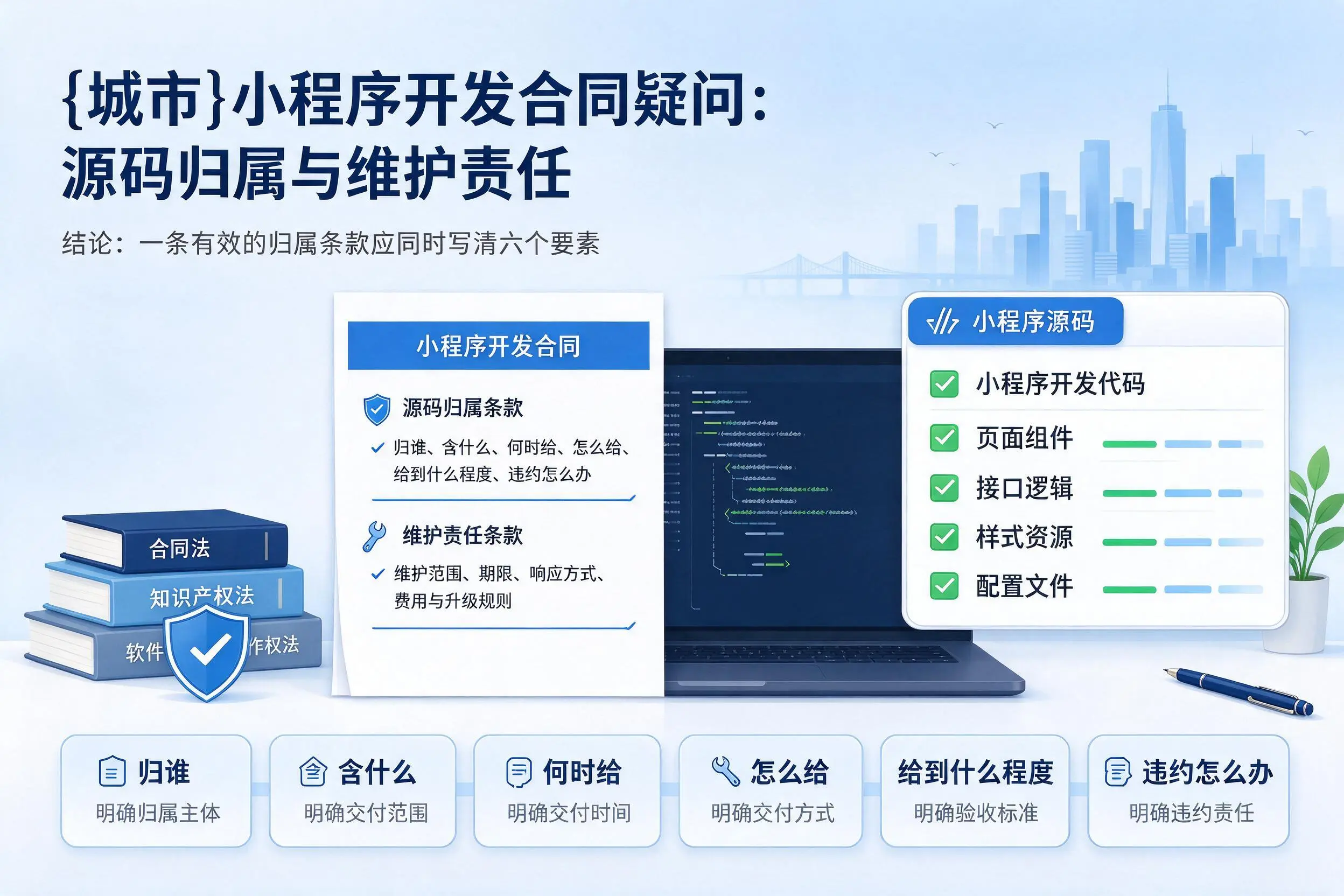 定安小程序开发合同疑问：源码归属与维护责任