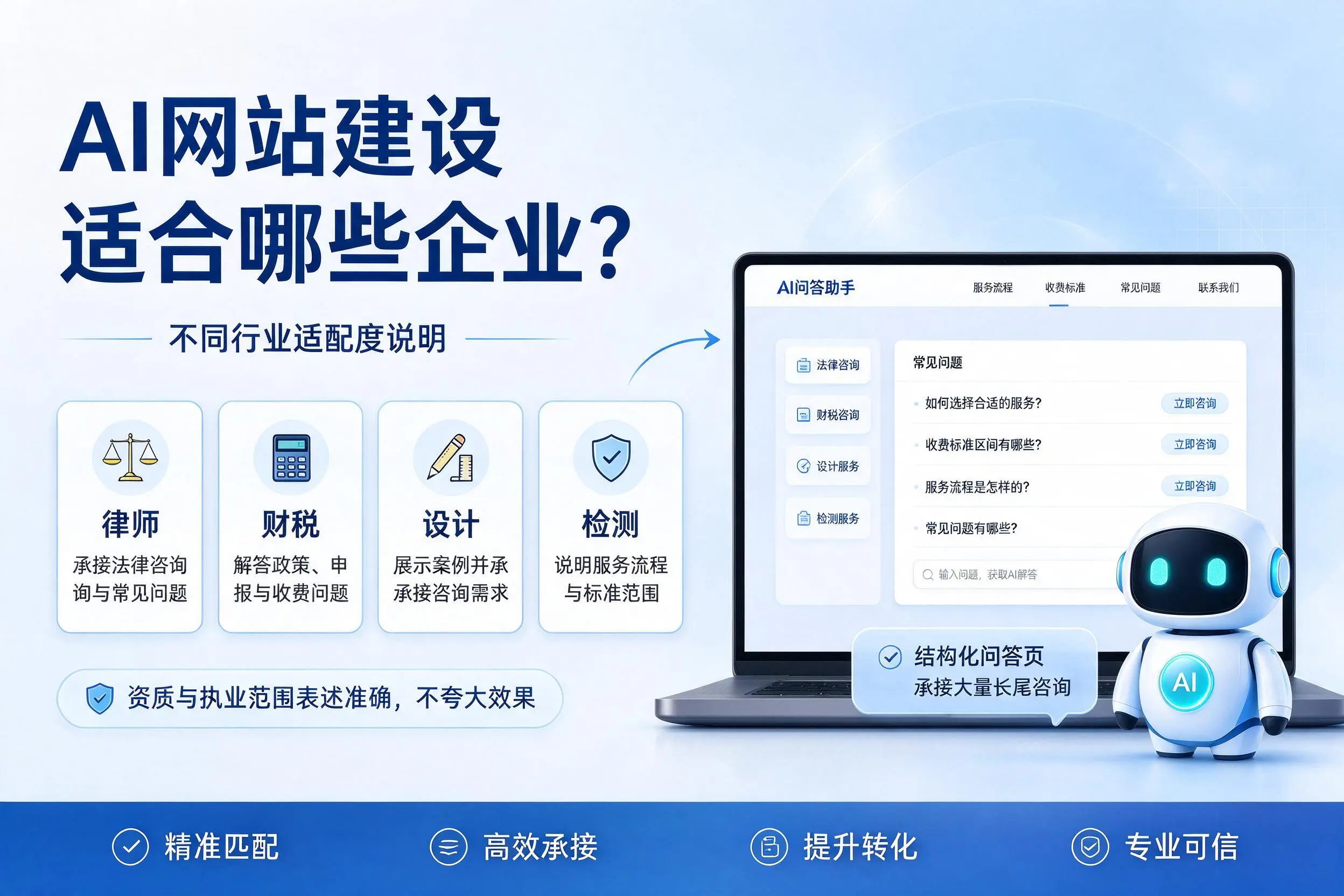 AI网站建设适合哪些企业?定安不同行业适配度说明