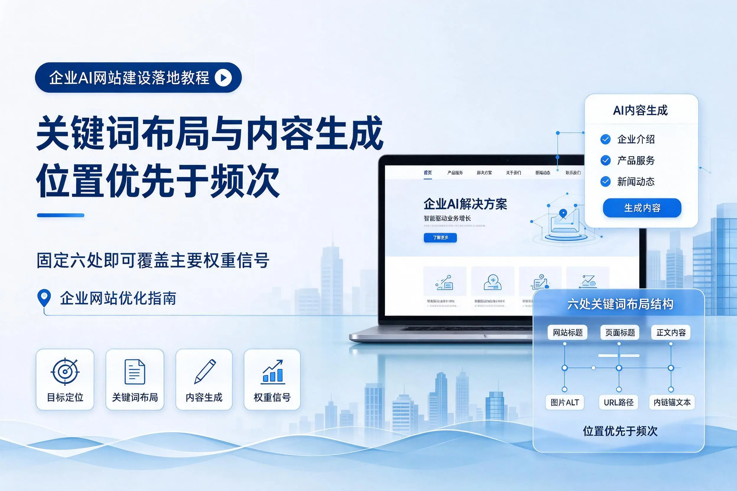 定安企业AI网站建设落地教程:关键词布局与内容生成